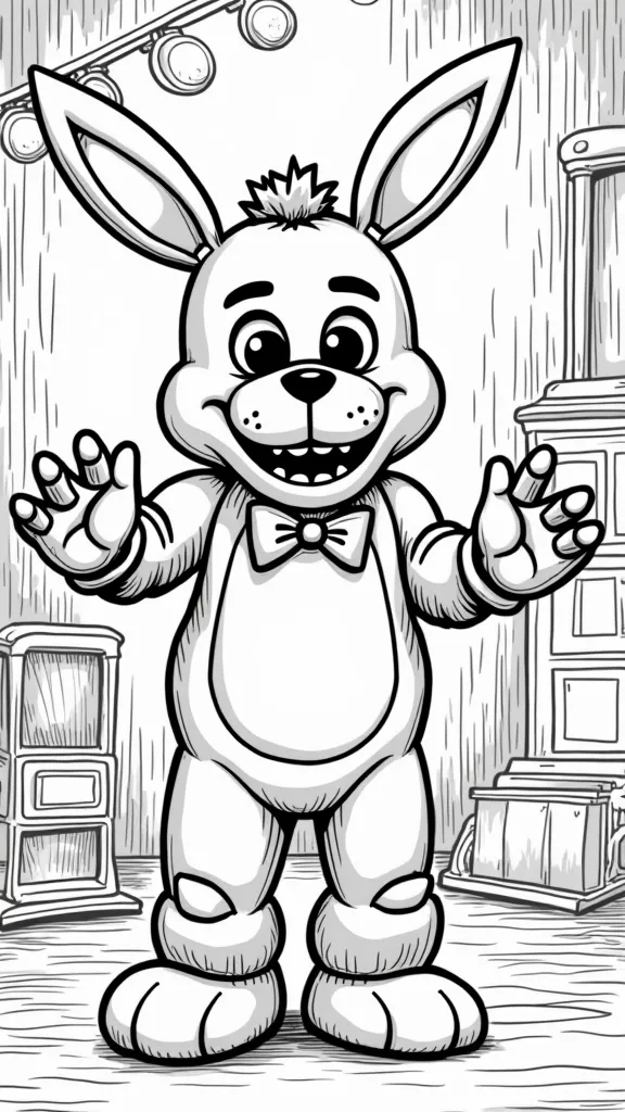 coloriage bonnie fnaf